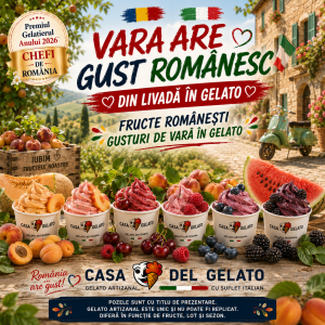 Vara Are Gust Românesc 2026 | Luna Fructelor Românești • Din Livadă în Gelato • Casa del Gelato