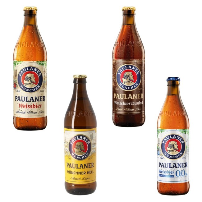 Paulaner Weissbier/Munchner Hell/ Weissbier Dunkel/ Weissbier 0.0% alc.