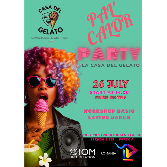 PAL CALOR la Casa del Gelato: Dans latino, gelato cu iz tropical și o seară pentru suflet