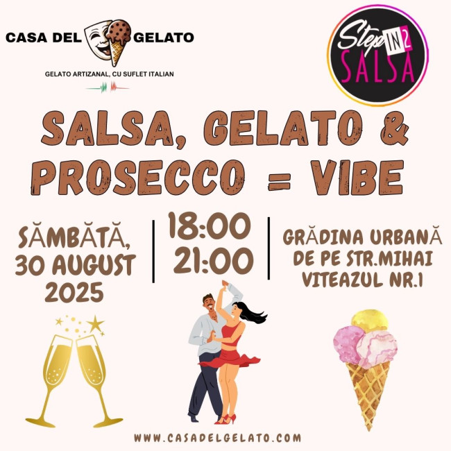 Salsa, Gelato & Prosecco = Vibes – petrecere de vară cu Stepin2Salsa