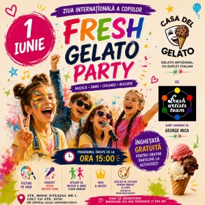 Fresh Gelato Party revine de 1 Iunie la Casa del Gelato